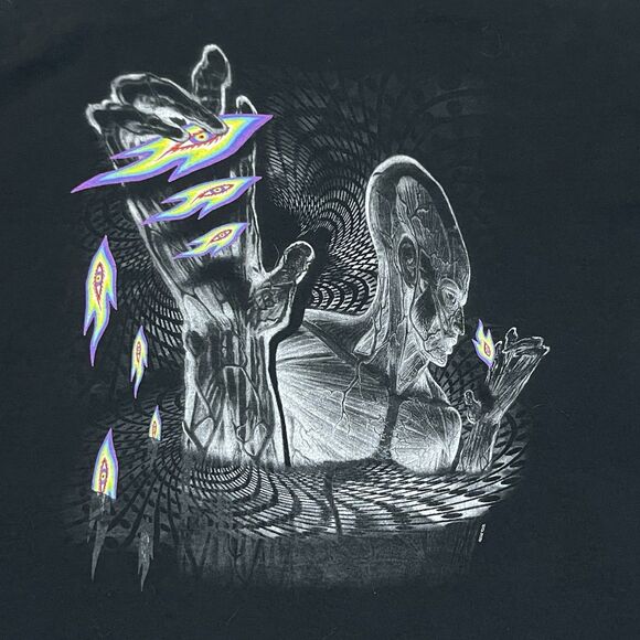 Vintage Tool 2002 Lateralus Band T-Shirt Men’s XL Alex Grey Double Sided Flame - Picture 8 of 10